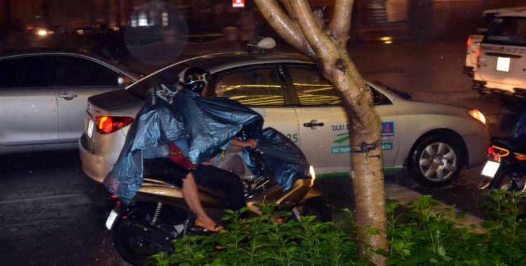 Saigon sous la pluie